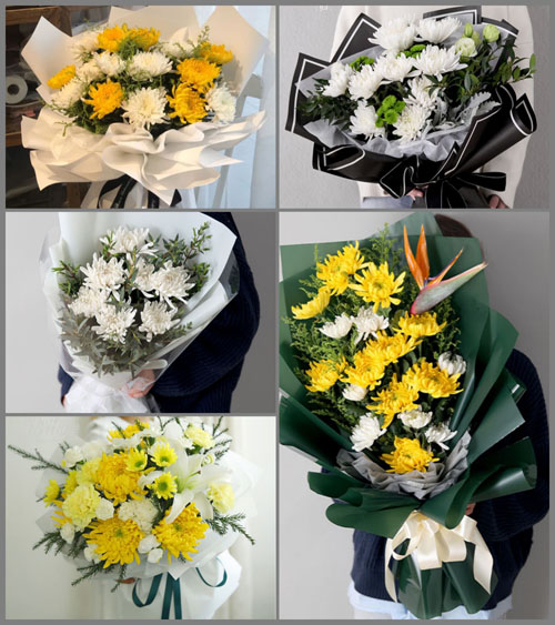 上海奉贤区四团镇大桥村白事花束代送
